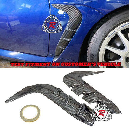 STI Style Fender Vents Overlay (Carbon Fiber) For 2022-2026 Subaru BRZ