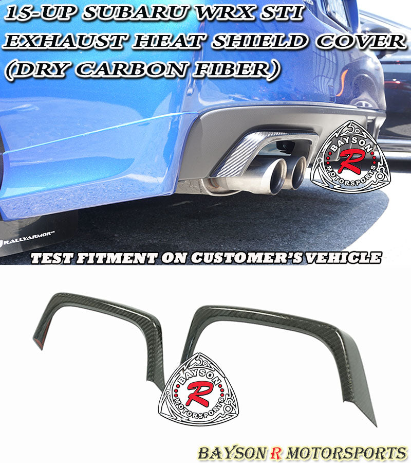 Carbon Fiber Exhaust Heat Shield Cover 2015-2021 Subaru WRX Sti