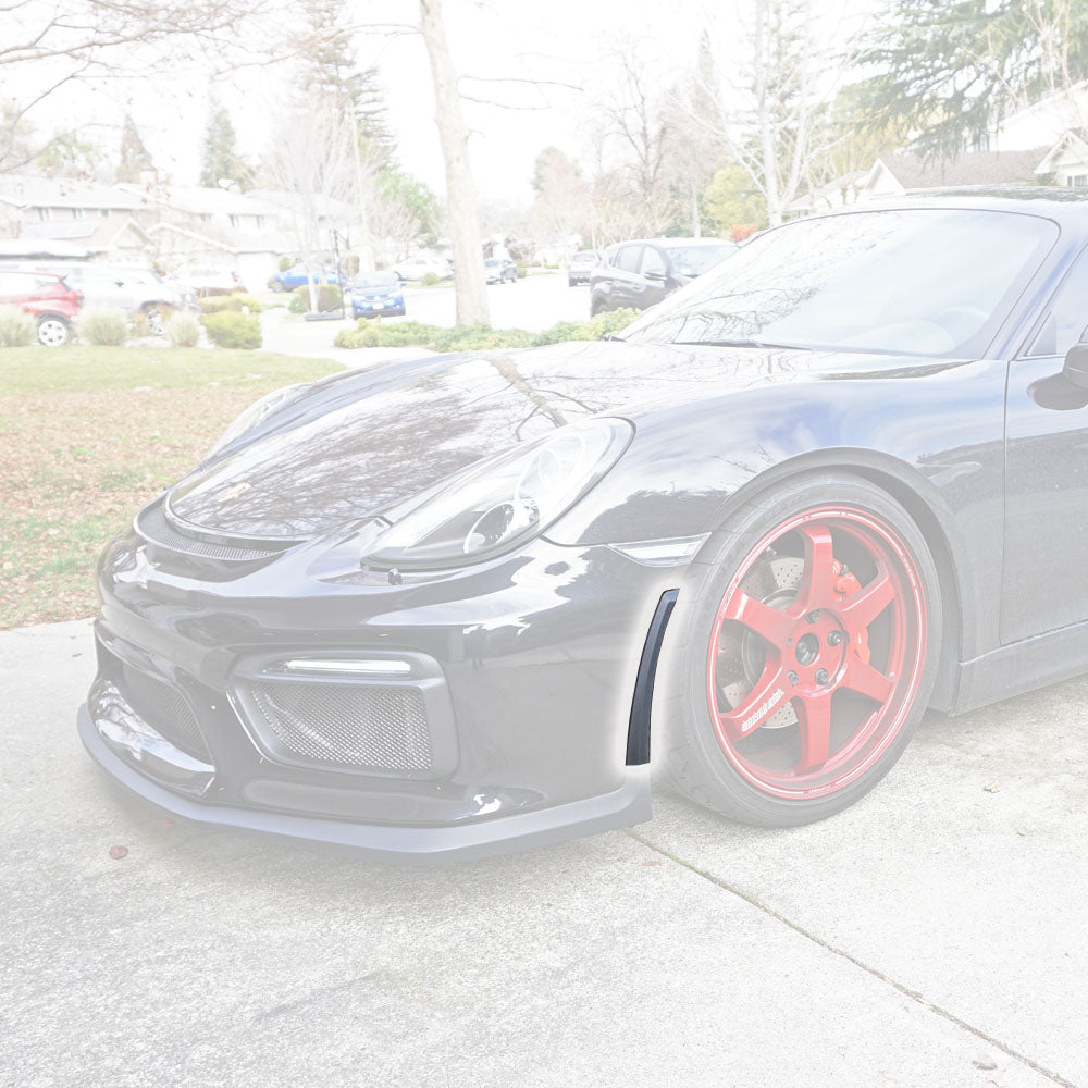 GT4 Style Front Lip Trim For 2015-2016 Porsche Cayman GT4/Boxster Spyder (981)
