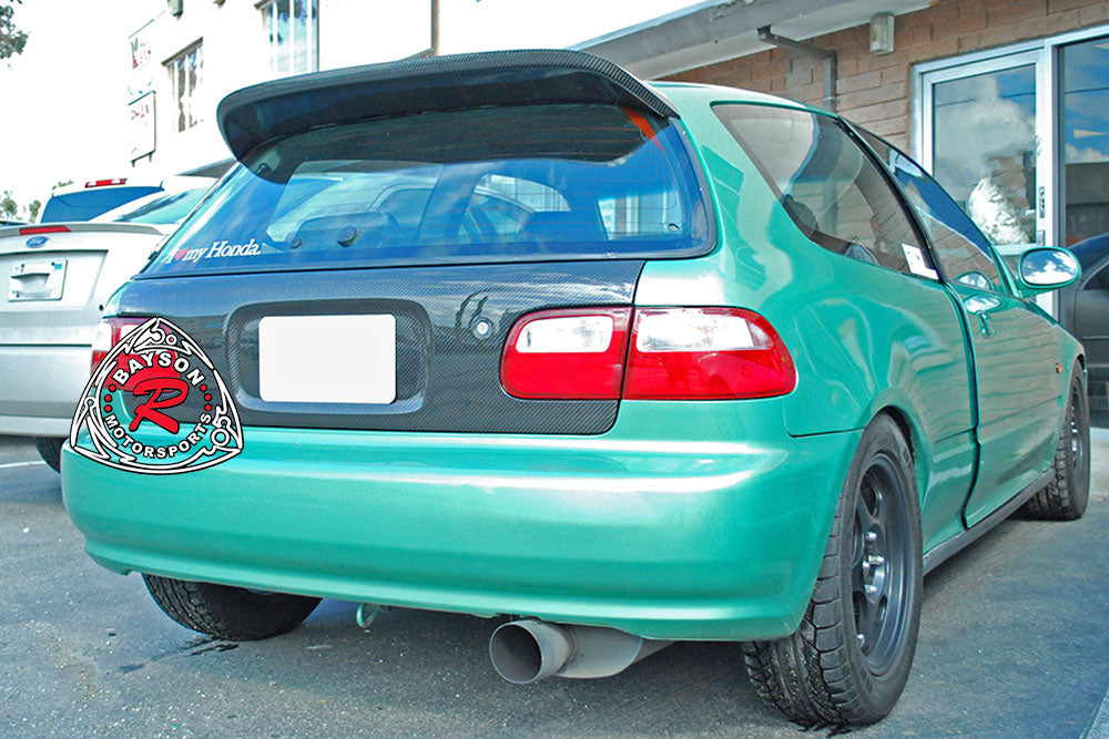 Trunk Lid w/ Keyhole (Carbon Fiber) For 1992-1995 Honda Civic (3Dr Hatchback)