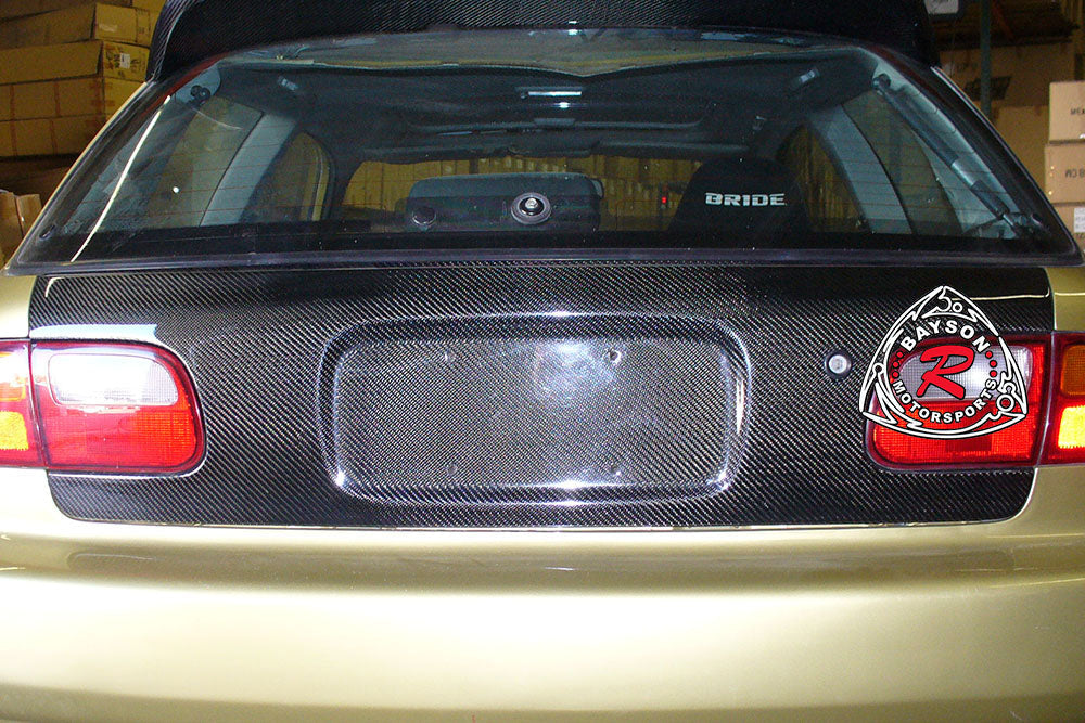 Trunk Lid w/ Keyhole (Carbon Fiber) For 1992-1995 Honda Civic (3Dr Hatchback)