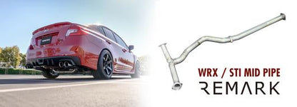REMARK Midpipe Kit. Subaru WRX STi VA (Non-Resonated)