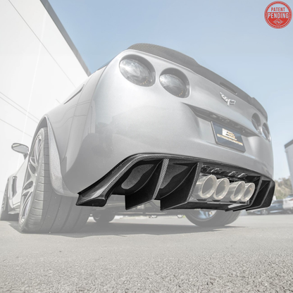 2005-13 Corvette C6 Rear Bumper Diffuser