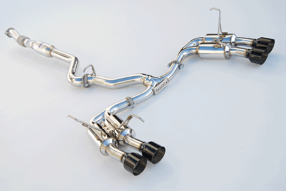 Invidia 11-21 Subaru WRX/STI Sedan Gemini R400 Single Layer Black tip Cat-back Exhaust