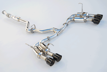 Invidia 11-21 Subaru WRX/STI Sedan Gemini R400 Single Layer Black tip Cat-back Exhaust