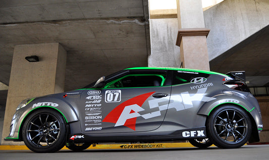 2012-2017 Hyundai Veloster C-FX Fiberglass Front Over Fenders