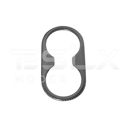 2020-23 Tesla Model 3 & 20-24 Y Carbon Fiber Interior Rear Water Cup Frame
