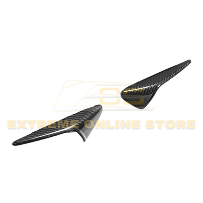 2020-23 Tesla Model 3 & 20-24 Y Carbon Fiber Exterior Door Camera Covers - VENT-780-BKCF