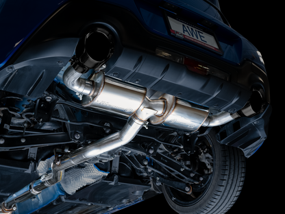 AWE Touring Edition Exhaust for Subaru BRZ / Toyota GR86 / Toyota 86 / Scion FR-S - Diamond Black Tips