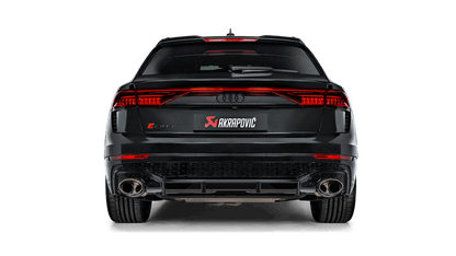 Akrapovic 2020+ Audi RS Q8 (M4) Evolution Line Cat Back (Titanium) w/Carbon Fiber/Titanium Tips