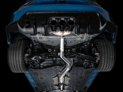 AWE Track Edition Exhaust for FL5 Civic Type R - Triple Diamond Black Tips