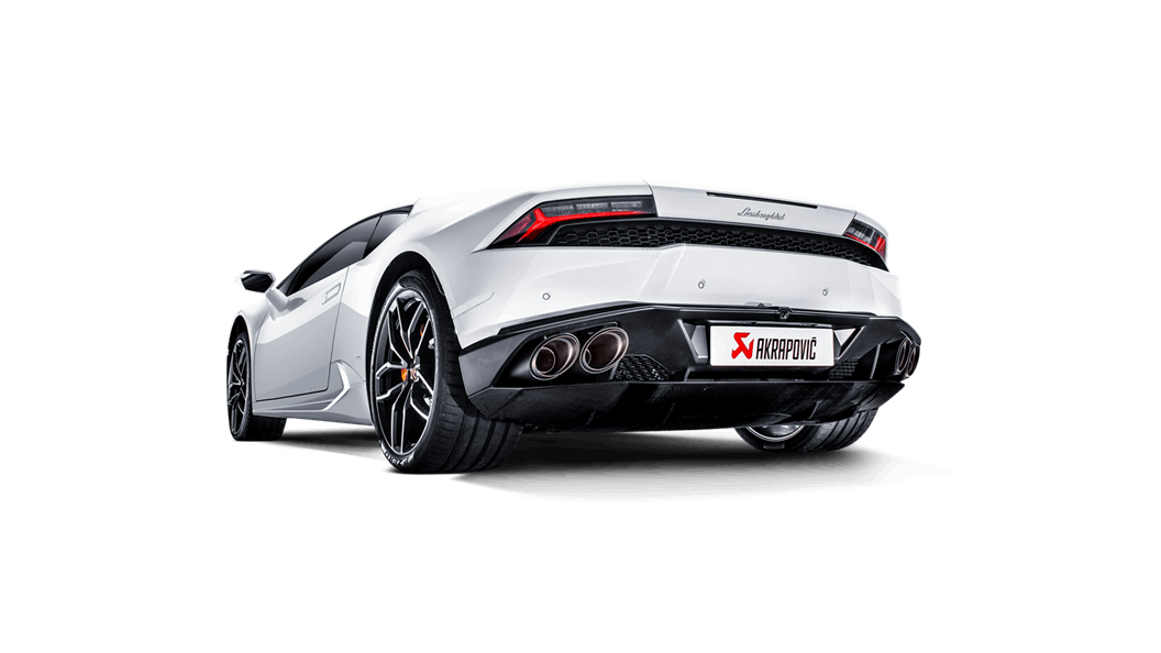 Akrapovic Huracan LP 610-4 Coupe / Spyder Slip-On Exhaust System w/ Carbon Tail Pipe Set (Titanium)