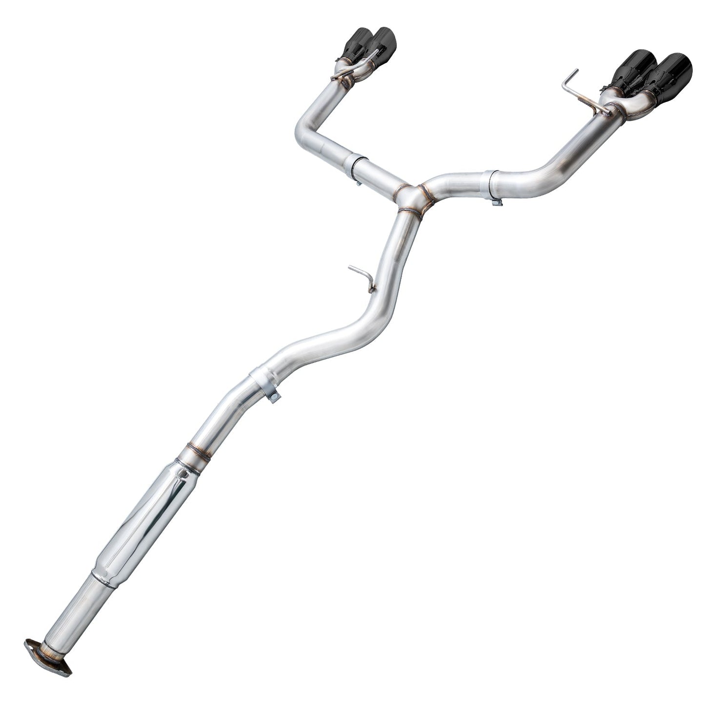AWE Track Edition Exhaust for VA / GV WRX / STI Sedan - Diamond Black Quad Tips (102mm)
