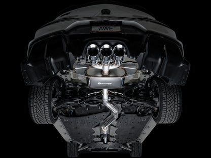 AWE Touring Edition Exhaust for DE5 Integra Type-S - Triple Chrome Silver Tips
