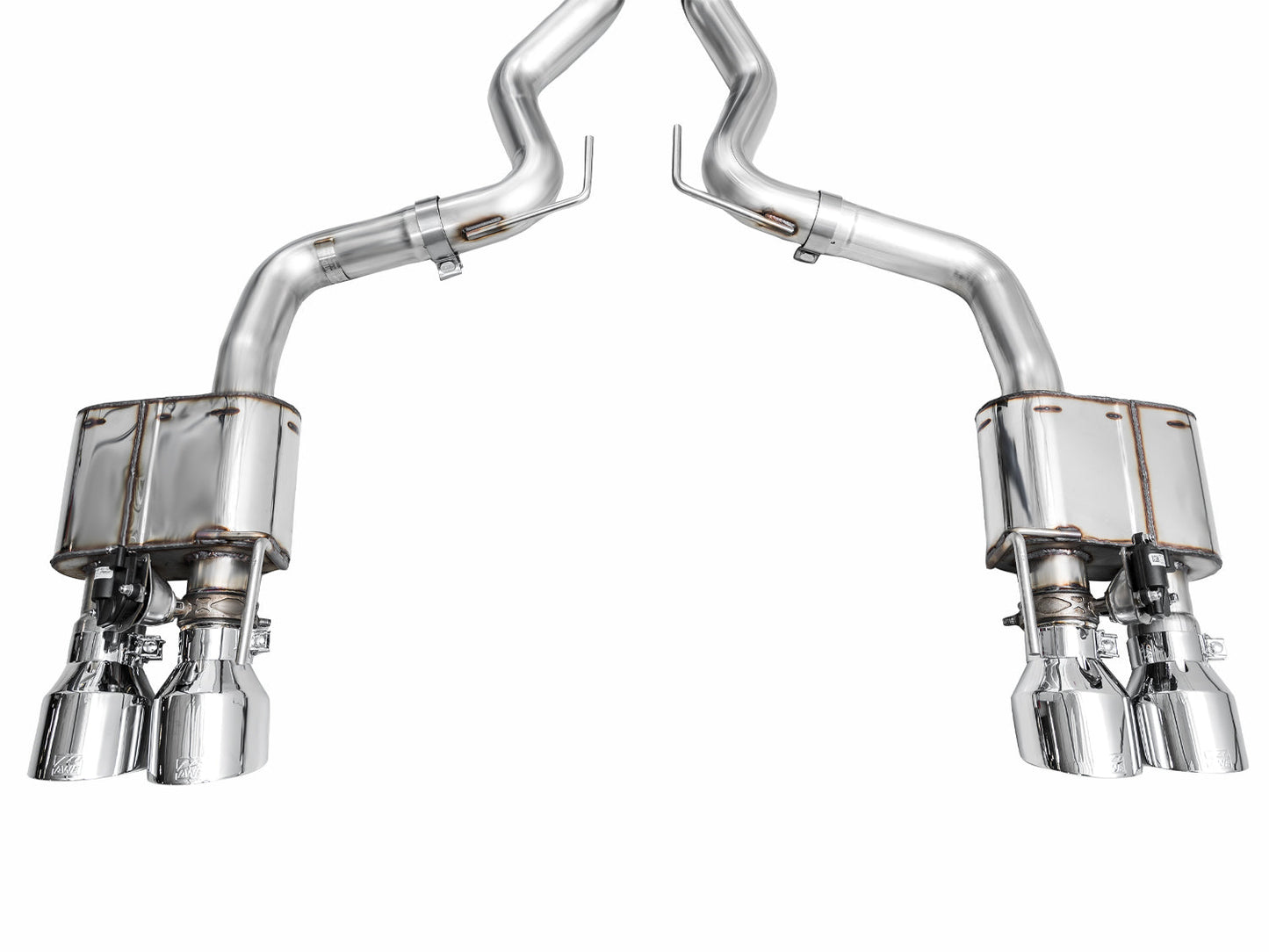 AWE SwitchPath™ Exhaust for S650 Ford Mustang GT Fastback - Quad Chrome Silver Tips