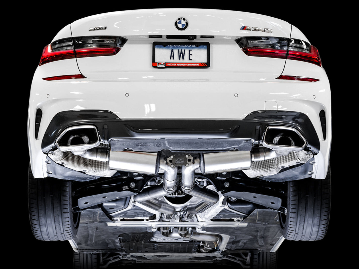 AWE Non-Resonated Touring Edition Exhaust for G2X M340i / M440i - OE Tips
