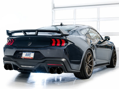 AWE SwitchPath™ Exhaust for S650 Ford Mustang Dark Horse - Quad Diamond Black Tips