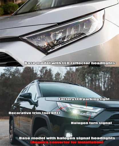 AlphaRex (NOVA-Series) 2019-2025 Toyota RAV4 (Low Trim) LED Projector Headlights - Black