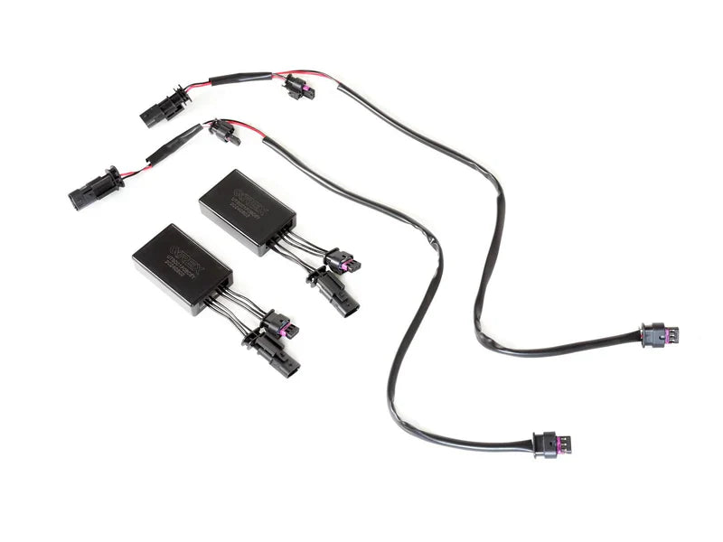 AlphaRex Decoder for 2017-2023 Tesla Model-3/2020-2024 Tesla Model-Y with Stock Reflector Headlights to Install DoubeTap Fog Lights