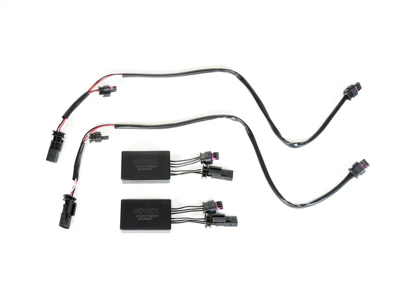 AlphaRex Decoder for 2017-2023 Tesla Model-3/2020-2024 Tesla Model-Y with Stock Reflector Headlights to Install DoubeTap Fog Lights