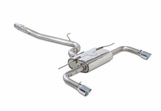 AWE Tuning Audi A3 Touring Edition Exhaust - Dual Outlet, Chrome Silver 90 mm Tips