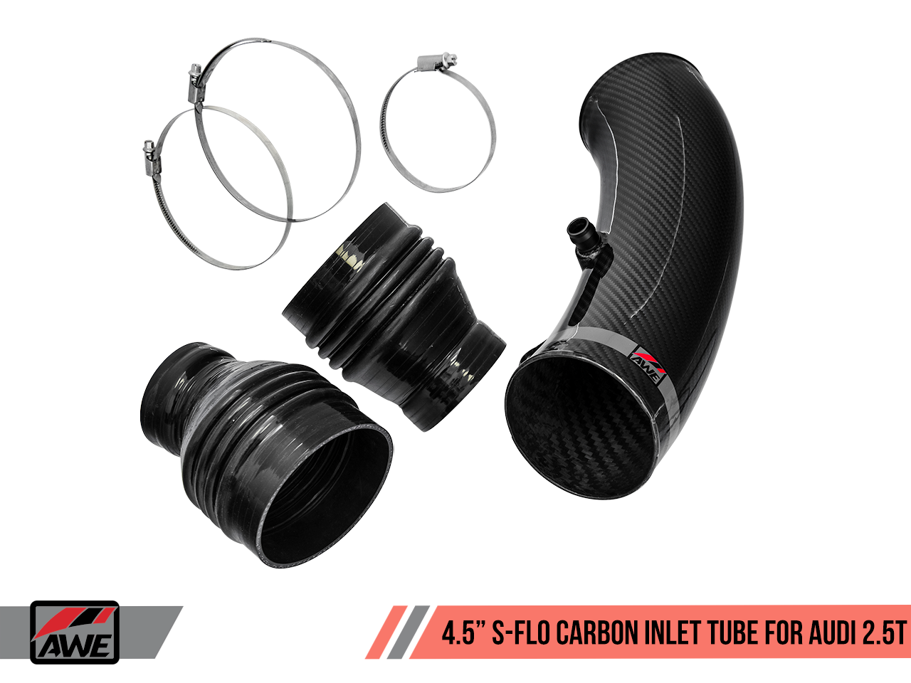 AWE 4.5" S-FLO Closed Carbon Intake System for Audi RS 3 / TT RS