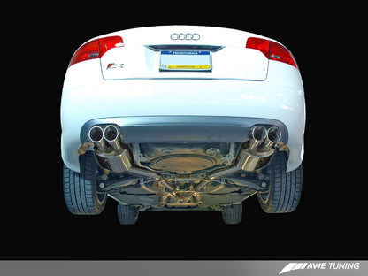 AWE Touring Edition Exhaust for Audi B7 S4 - Polished Silver Tips