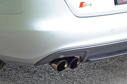 AWE Track Edition Exhaust for Audi B8 S4 3.0T - Diamond Black Tips (90mm)