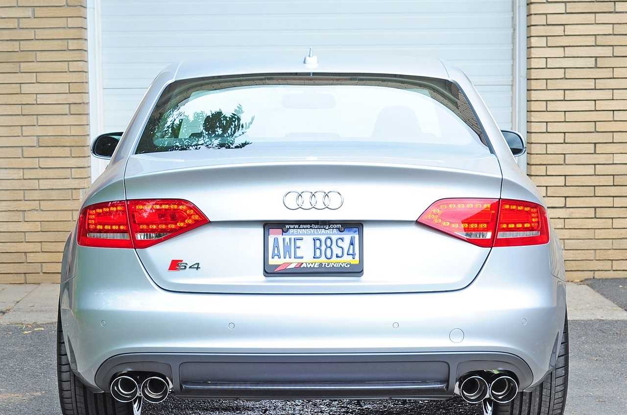 AWE Tuning Audi S4 3.0T Track Edition Exhaust - Chrome Silver Tips (90mm)