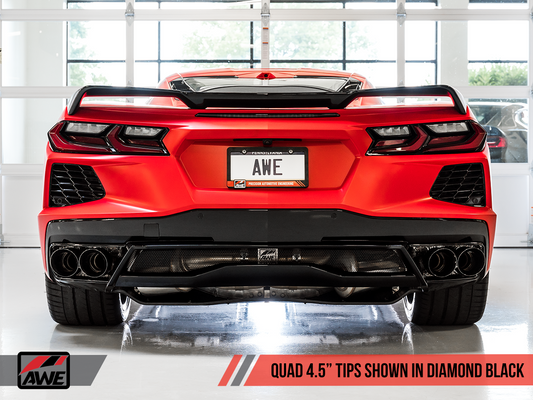 AWE Touring Edition Exhaust for C8 Corvette -- Diamond Black Tips