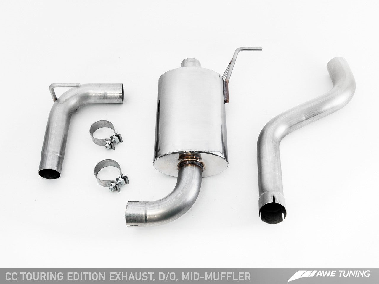 AWE Touring Edition Performance Exhaust for VW CC 2.0T - Chrome Silver Tips