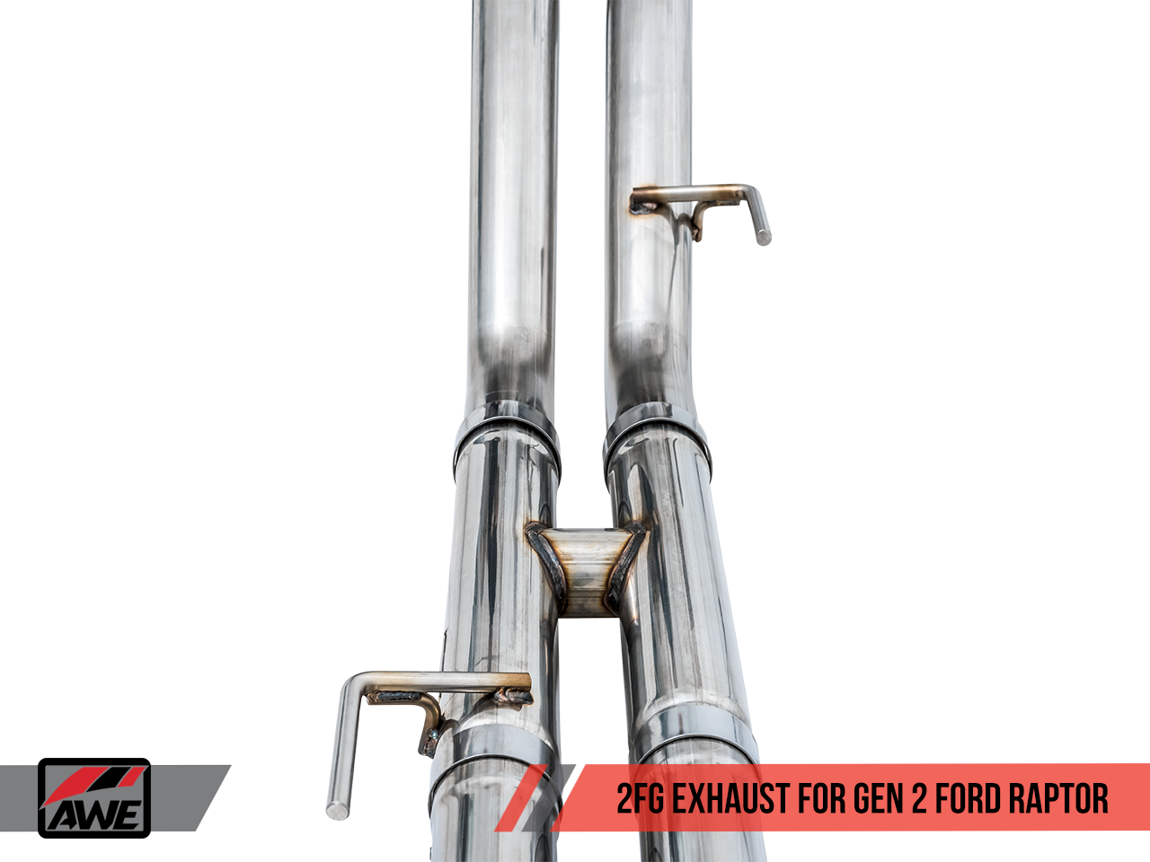 AWE 2 FG Exhaust for Gen 2 Ford Raptor (Performance H-Pipe)