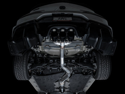 AWE Track Edition Exhaust for DE5 Integra Type-S - Triple Diamond Black Tips
