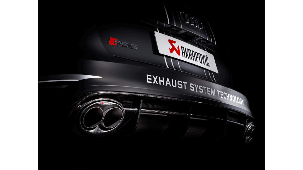 Akrapovic Audi C7 RS6 Avant Evolution Exhaust System w/ Carbon Tips (Titanium)