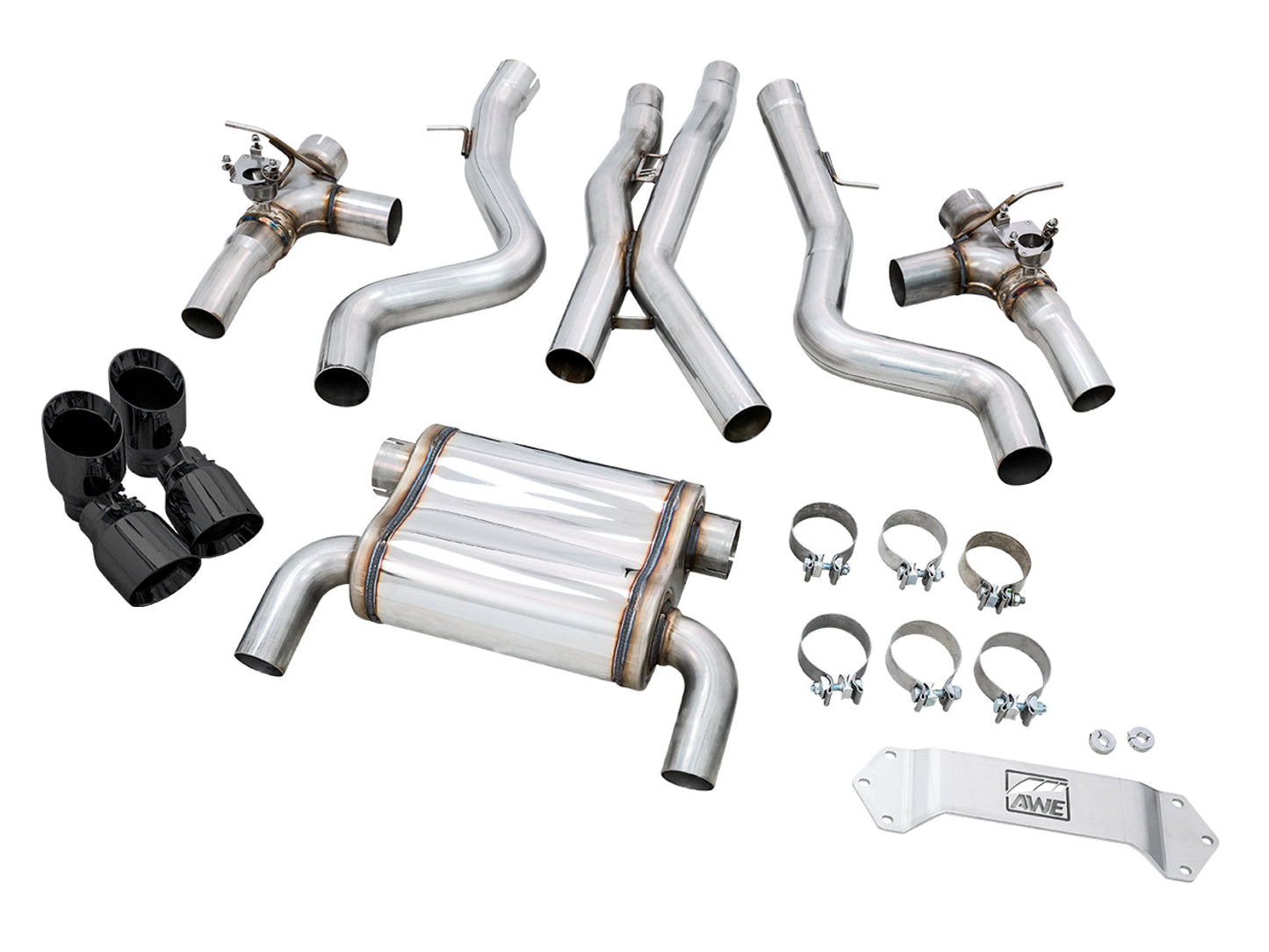 AWE SwitchPath™ Catback Exhaust for BMW F8X M3/M4 - Diamond Black
