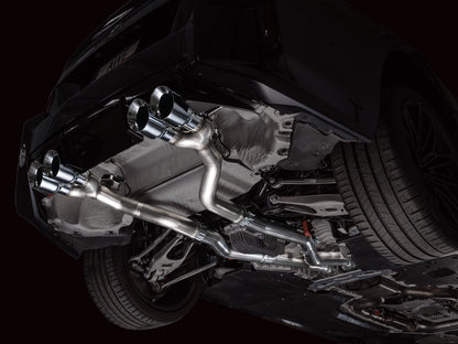 AWE Track Edition Exhaust for BMW G87 M2 - Chrome Silver Tips