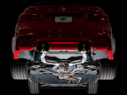 AWE Track Edition Catback Exhaust for BMW F8X M3/M4 - Diamond Black