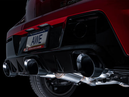 AWE Track Edition Exhaust for GR Corolla - Diamond Black Tips