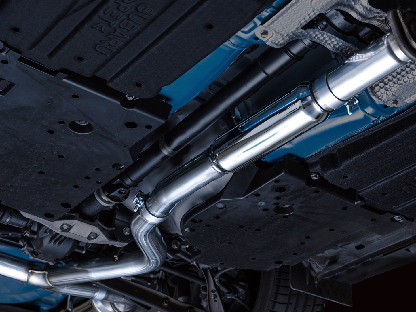 AWE Track Edition Exhaust for VB Subaru WRX - Chrome Silver Tips
