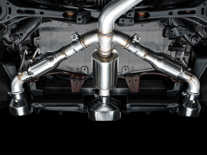 AWE Track Edition Exhaust for GR Corolla - Diamond Black Tips
