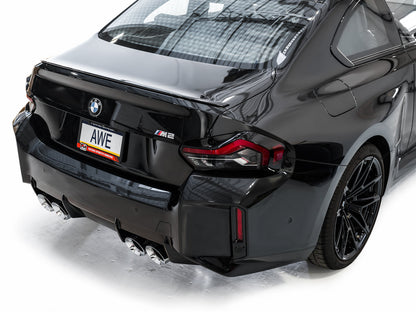 AWE Track Edition Exhaust for BMW G87 M2 - Chrome Silver Tips