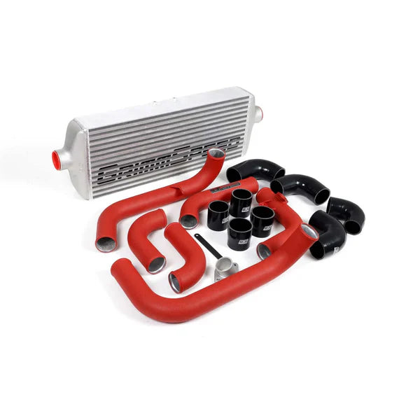 Grimmspeed Front Mount Intercooler Kit Inc. Red Piping For Subaru 08-14 WRX