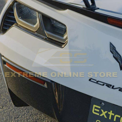 Corvette C7 DRY CARBON FIBER Rear Tail Light Bezels