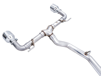 AWE Track Edition Exhaust for Subaru BRZ / Toyota GR86 / Toyota 86 / Scion FR-S - Chrome Silver Tips