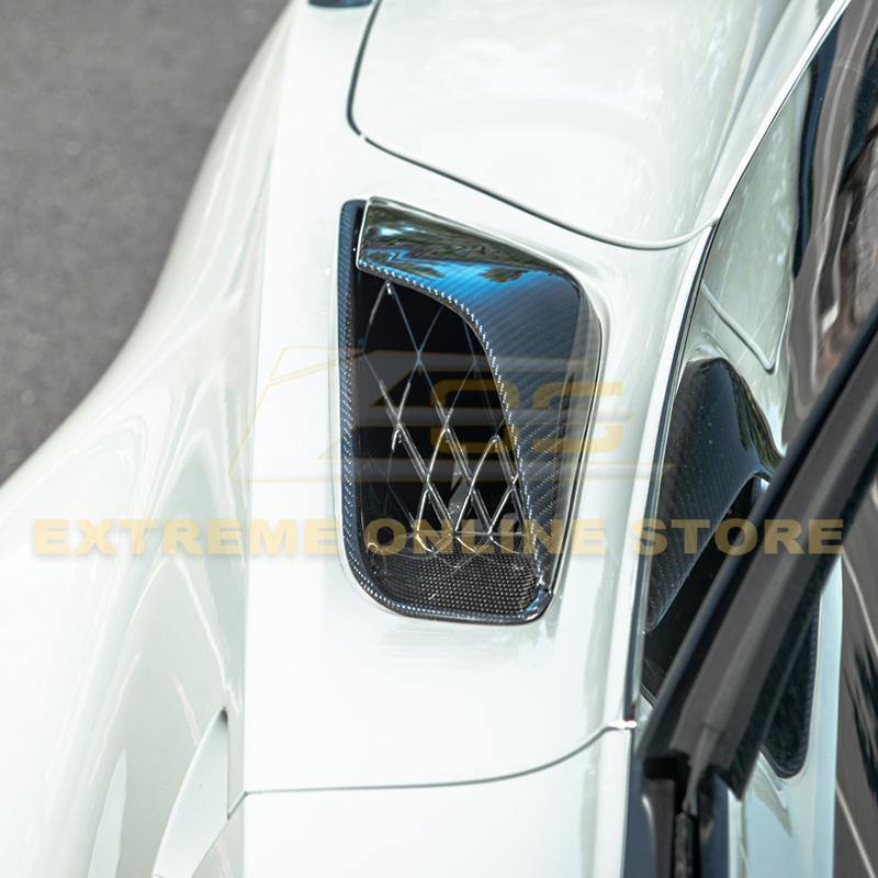 Corvette C7 DRY CARBON FIBER Rear Quarter Intake Vents