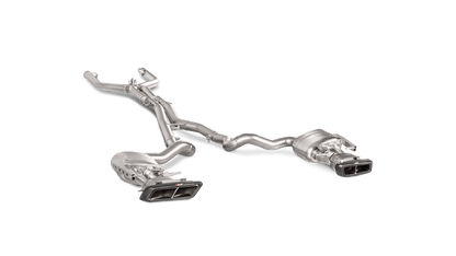 Akrapovic 16-17 AMG C63 Coupe Evolution Line Cat Back (Titanium) w/ Carbon Tips and Link Pipe