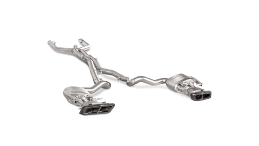 Akrapovic 16-17 AMG C63 Coupe Evolution Line Cat Back (Titanium) w/ Carbon Tips and Link Pipe