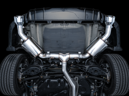 AWE Touring Edition Exhaust for FE1 Civic Si/DE4 Acura Integra - Chrome Silver Tips