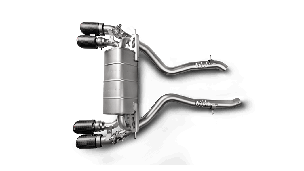 Akrapovic 2018+ BMW M2 Competition/M2 CS (F87N) Slip-On Line (Titanium) w/Carbon Fiber Tips