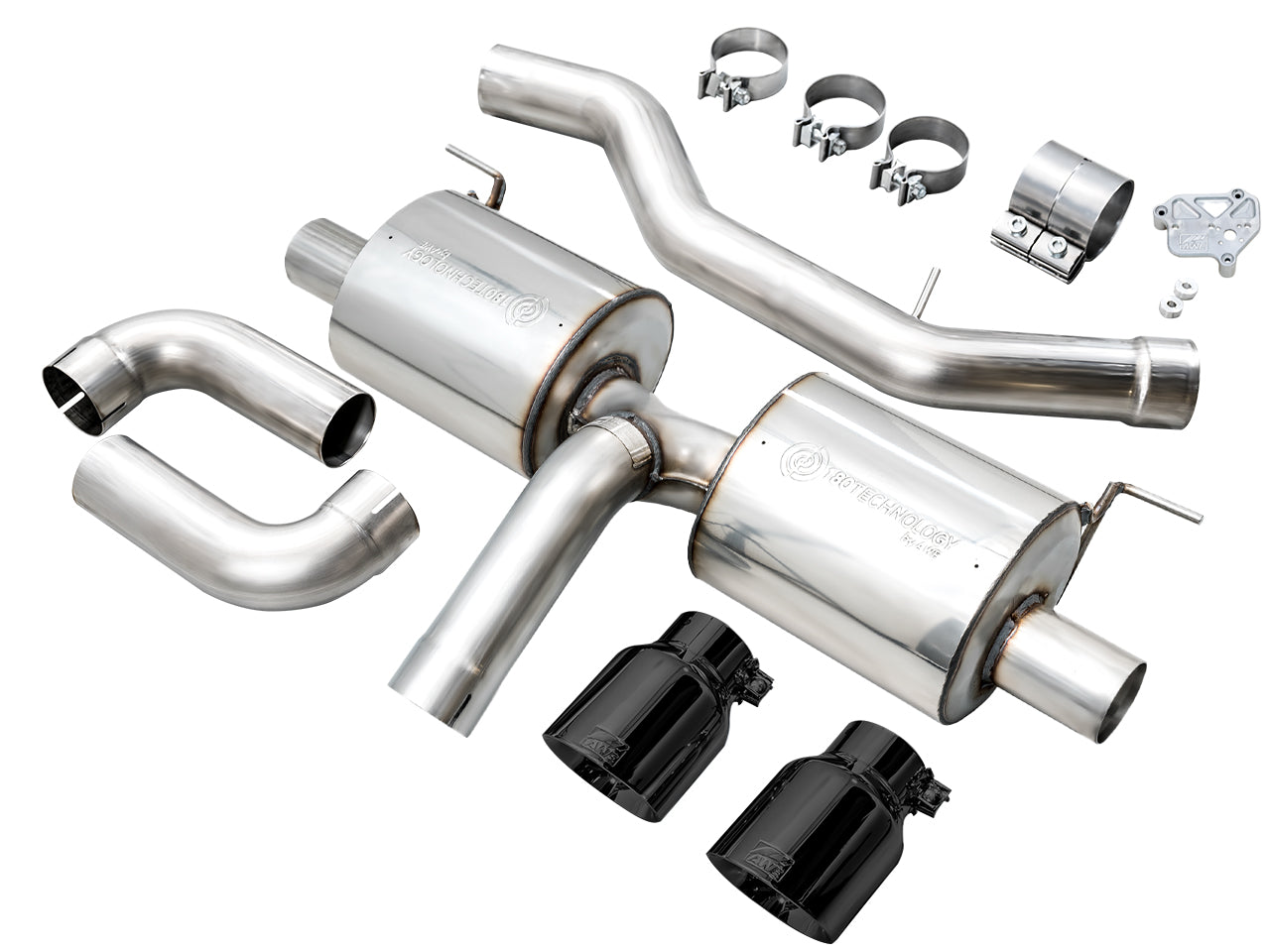 AWE Touring Edition Axle Back Exhaust for BMW G2X 330i/430i - Diamond Black